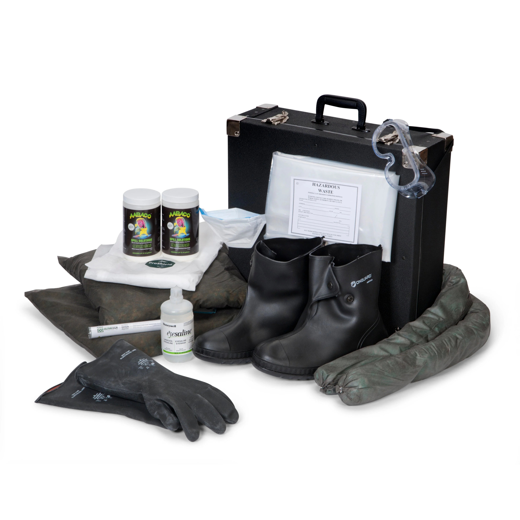 AABACO Truck Universal Spill Kit absorbs up to 80 gallons and comes in a durable case designed for convenient storage in trucks and service vehicles.